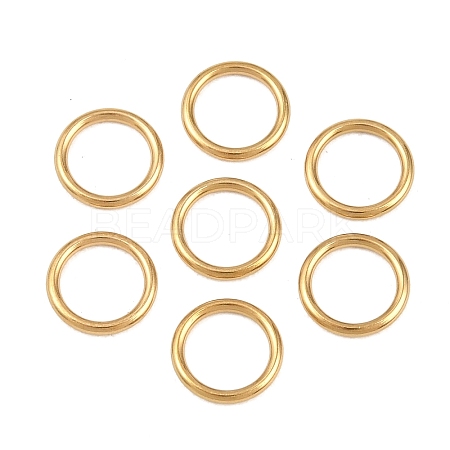 Ion Plating(IP) 304 Stainless Steel Closed Jump Rings STAS-G393-06G-15-1