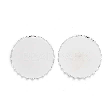 304 Stainless Steel Cabochon Settings STAS-P249-16B-S-1