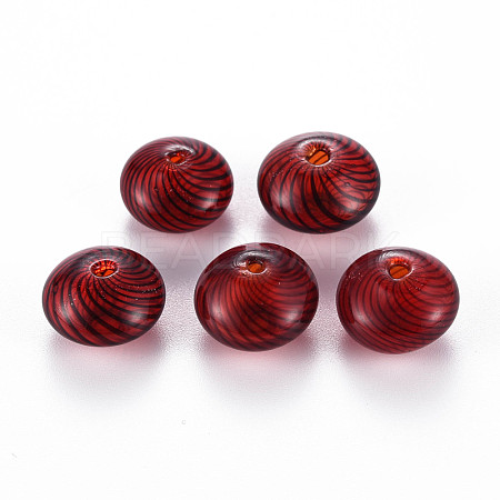 Transparent Handmade Blown Glass Globe Beads GLAA-T012-19A-1