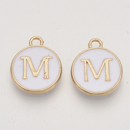 Golden Plated Alloy Charms LS-X-ENAM-S118-01M-1