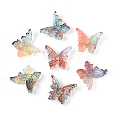 Baking Paint Glass Beads DGLA-T004-04L-1