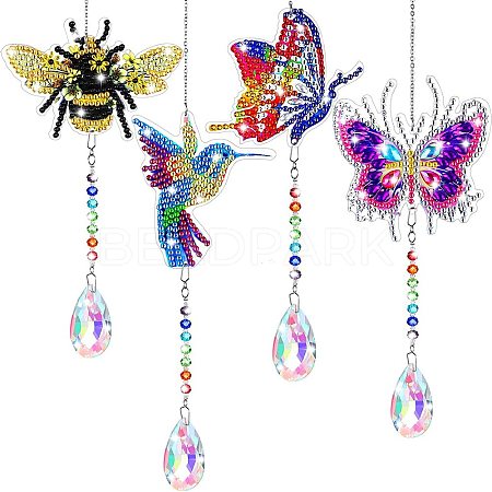 Diamond Art Painting Suncatcher Kits PW-WG78608-07-1