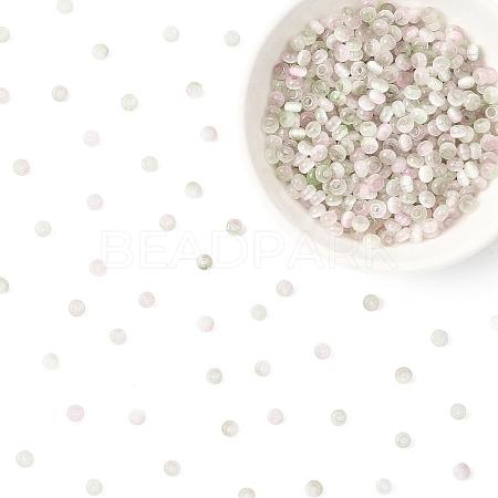 50G Imitation Cat Eye Glass Seed Beads SEED-YW0003-15I-1