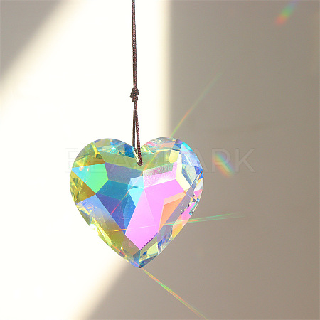 K9 Glass Heart Pendant Decoration PW-WG44731-02-1