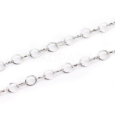 Tarnish Resistant 304 Stainless Steel Cable Chains CHS-L001-95-3mm-1