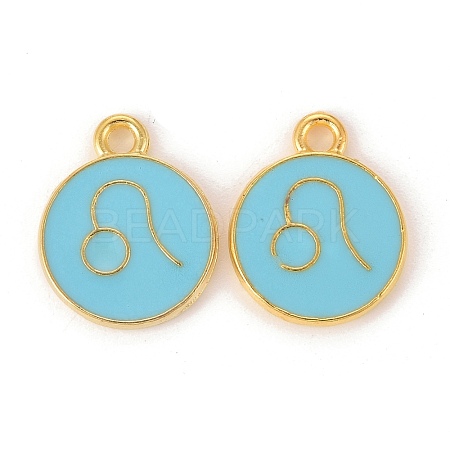 Alloy Enamel Pendants ENAM-S124-01B-16G-1