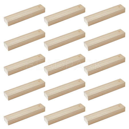 Rectangle Unfinished Wood Gift Storage Box CON-WH0094-38B-1