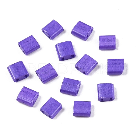 2-Hole Baking Paint Glass Seed Beads SEED-S023-17C-24-1