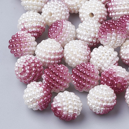 Imitation Pearl Acrylic Beads OACR-T004-10mm-09-1