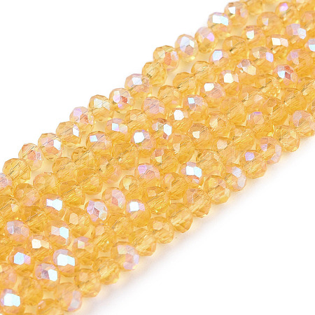 Electroplate Glass Beads Strands EGLA-A044-T2mm-L03-1