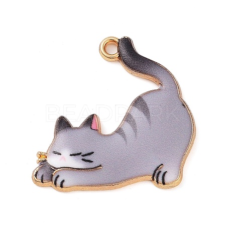 Rack Plating Alloy Enamel Pendants FIND-Q099-09G-03-1