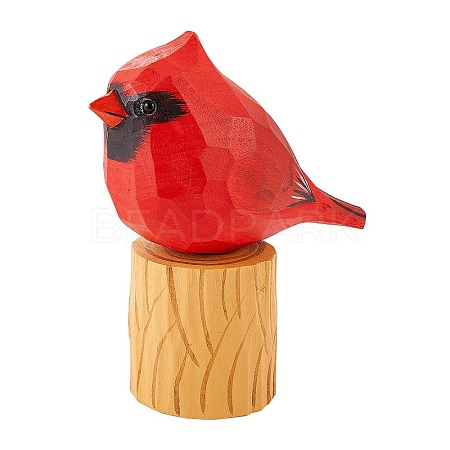 Wooden Birds and Tree Stump Ornaments JX721A-1