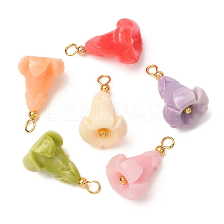 Dyed Synthetic Coral Pendants GG-CBAC295-02G-1