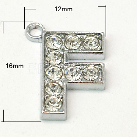 Alloy Letter Pendants LS-X-RB-C1416-F-1
