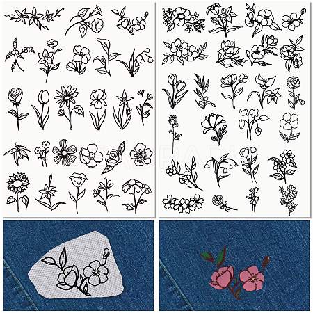 PVA Water-soluble Embroidery Aid Drawing Sketch DIY-WH0514-002-1