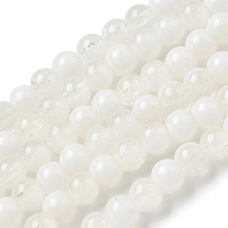 Crackle Glass Beads Strands GLAA-U001-6mm-07-1