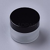 Frosted Glass Cosmetics Cream Jar AJEW-WH0104-52B-1