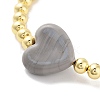 Handmade Lampwork Heart Bracelets BJEW-Q338-01I-2