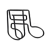 Musical Note Shape Iron Paper Clips TOOL-F013-02A-2