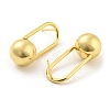 Oval with Ball Shape Rack Plating Brass Stud Earring EJEW-K263-28G-2