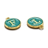 Initial Letter A~Z Alphabet Enamel Charms ENAM-X0018-15-3
