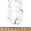 Natural Howlite Nuggets Beaded Necklaces for Women Men NJEW-K388-01N-5