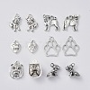 Tibetan Style Alloy Puppy Pendants TIBEP-X0185-78-1