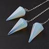 Opalite Hexagonal Pointed Dowsing Pendulums G-G956-D09-FF-1