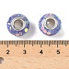 Transparent Resin Rondelle European Beads RESI-S023-15-3