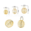 30Pcs 3 Style Round Iron Wire Pendants IFIN-YW0001-25-2