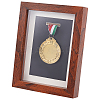 Rectangle Wood Medal Display Frame AJEW-WH0348-322A-1