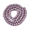 Opaque Solid Color Imitation Jade Glass Beads Strands EGLA-A044-P6mm-D13-2