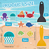 2Sets 20Pcs Sea Animal PVEA Bathtub Non-Slip Stickers AJEW-CN0004-08-2