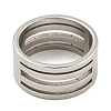 201 Stainless Steel Rings X-RJEW-A034-10P-1-2