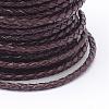 Braided Cowhide Leather Cord NWIR-N005-01B-5mm-3