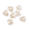 Transparent Plating Acrylic Beads OACR-C013-19-1