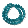 Natural Dyed White Jade Beads Strands G-M402-C04-16-3