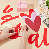 2 Sets 2 Style Valentine's Day Theme Paper Flags AJEW-CP0005-86-3