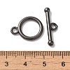 Rack Plating Brass Toggle Clasps KK-A225-06B-3