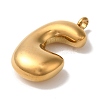 Ion Plating(IP) 304 Stainless Steel Pendants STAS-M017-08G-03-2