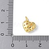 925 Sterling Silver 3D Hollow Heart Charms STER-M099-01G-3