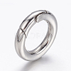 Tarnish Resistant 304 Stainless Steel Spring Gate Rings LS-STAS-D070-01P-2-3