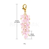 Trumpet Flower Glass Pendant Decorations HJEW-YW0001-02B-3