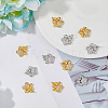 DICOSMETIC 12Pcs 2 Colors Rack Plating Brass Micro Pave Cubic Zirconia Charms KK-DC0003-18-4