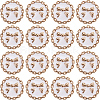 16Pcs Alloy Enamel Shank Buttons BUTT-GF0003-77B-1