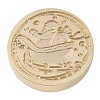 Christmas Series Wax Seal Brass Stamp Head LS-AJEW-M037-01G-10-2