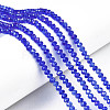 Electroplate Glass Beads Strands EGLA-A034-T3mm-B27-1