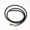 Black Rubber Necklace Cord Making NFS045-2-1