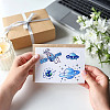 PVC Sakura Stamp DIY-WH0486-015-5
