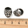 316 Surgical Stainless Steel Large Hole Beads Hand Polished STAS-Q326-05AS-03-3